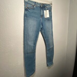 asos Womens Jeans Sz 6 High Waist Light Wash $
